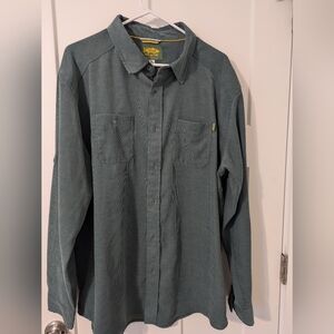 Mens Long Sleeve Marsh Wear Button Down Shirt Size XL